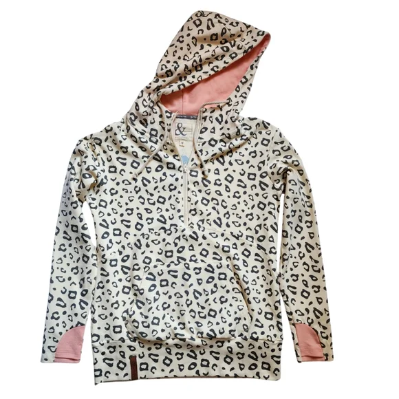 Ampersand Avenue Half Zip Hoodie - Size Medium - Picture 6 of 11